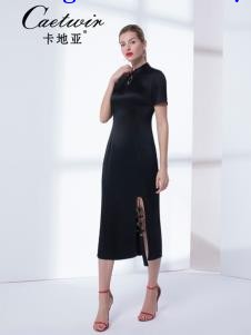 卡地亚中高端女装黑色优雅旗袍