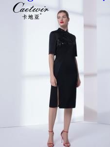 卡地亚女装优雅黑色连衣裙