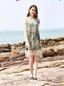 惠之良品品牌折扣女装民族风连衣裙