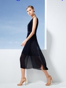 DU迪如女装新款黑色连衣裙