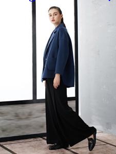 TAHAN女装秋冬新款简约气质短款毛呢大衣