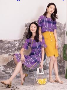 2019布根香女装白色连衣裙