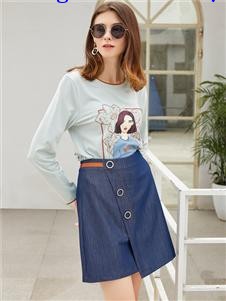 金蝶茜妮秋冬新款半裙