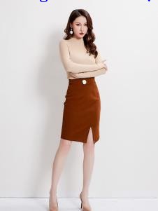 爱依莲秋冬女装新款半裙
