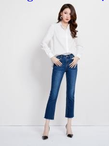 爱依莲秋冬女装新款牛仔裤