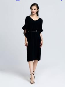 2019音非女装优雅小黑裙