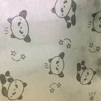 福建厂家 pp印花无纺布 黑白熊印花无纺布 图案可定做