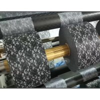 黑色印花蕾丝一次性口罩无纺布  印花无纺布